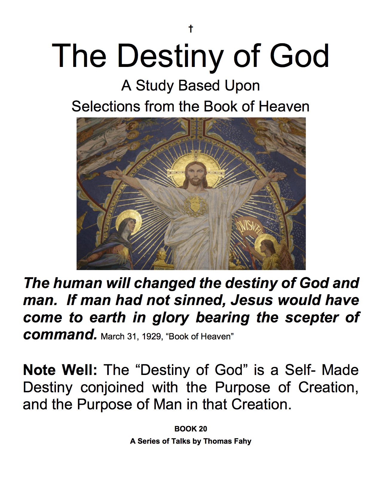 The Destiny of God