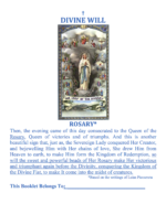 The Divine Will Rosary