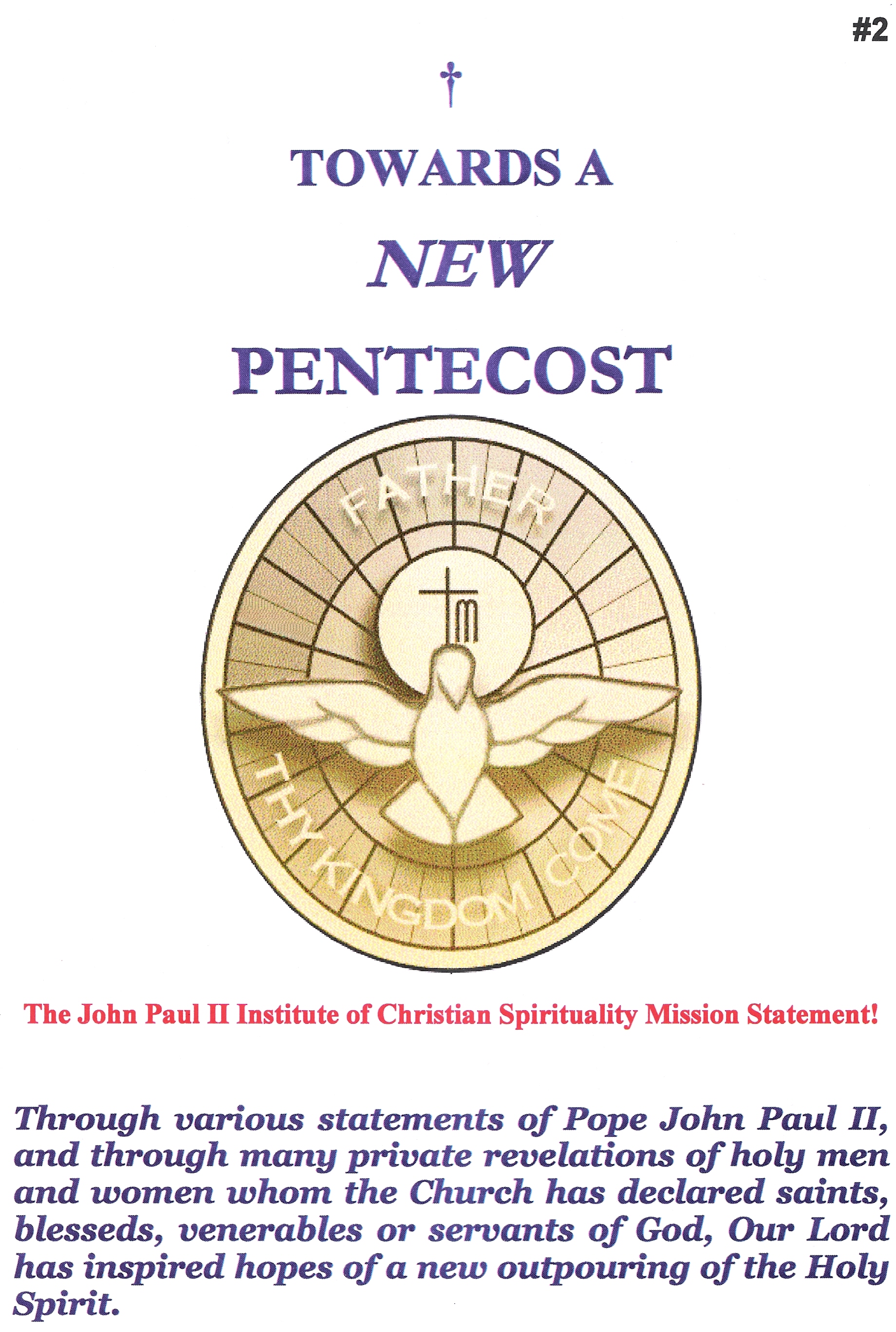 Towards a New Pentecost